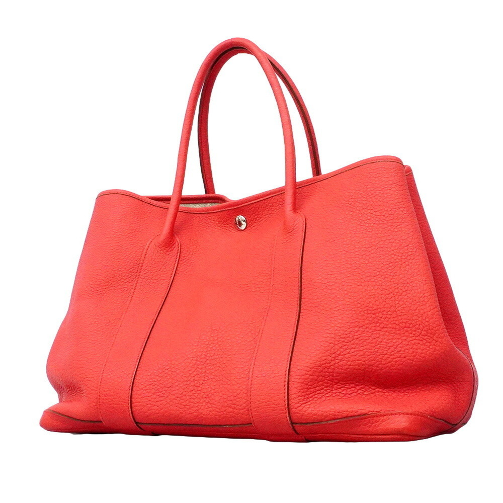 Hermes Garden PM Tote Bag, Negonda Leather, Bougainvillea Pattern, □O Stamp, ...